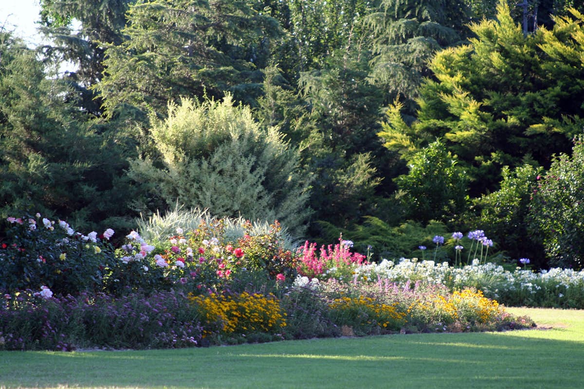 Un rincón del jardín en Casamú